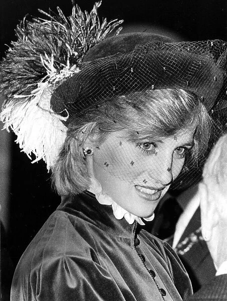 Diana, Princess of Wales during a visit to the International Spring Fair at the NEC