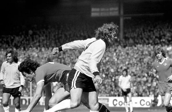 Division Two football Fulham v Chelsea 1976  /  77 season. Fulham won the match three one