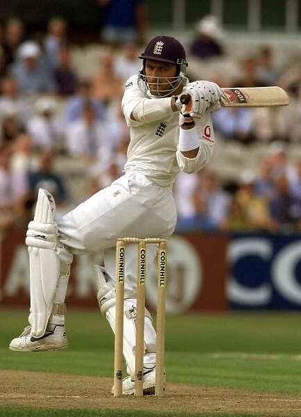 England v New Zealand Cricket Third Test August 1999 Mark Ramprakash bats for his score