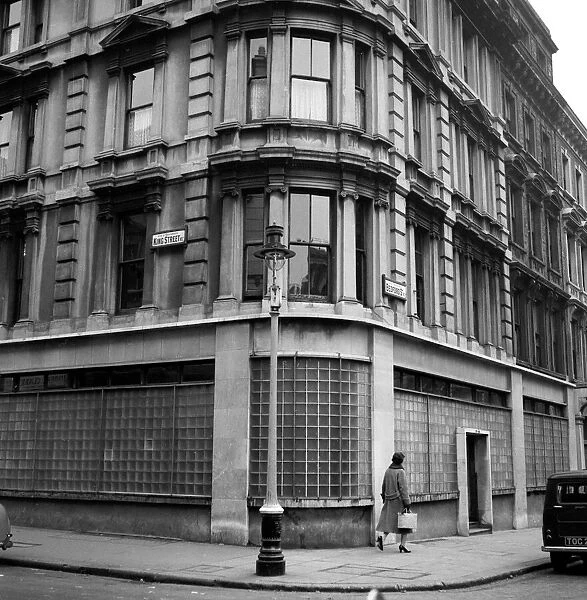 Exterior of Communists of Great Britain, HQ, King Street, London WC2 November 1956