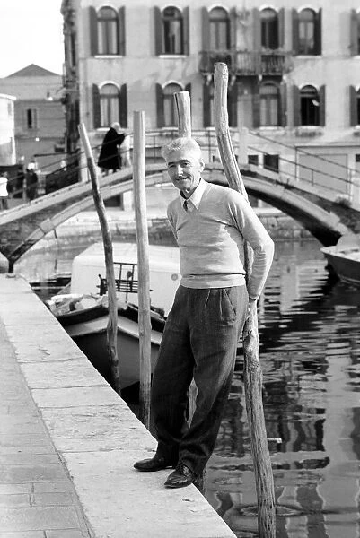 General scenes in Venice. Signor Ettori Anegelini, 67, a grandfather