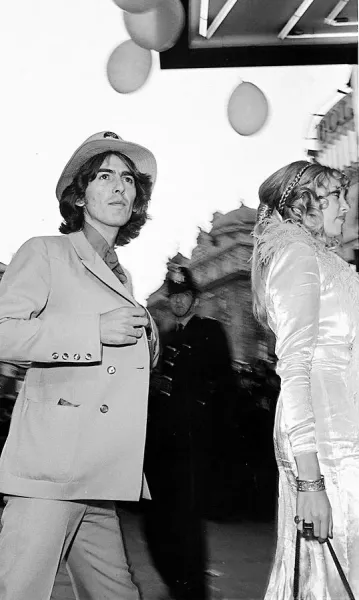 George Harrison and Patti Boyd at Yellow Submarine Premiere Print