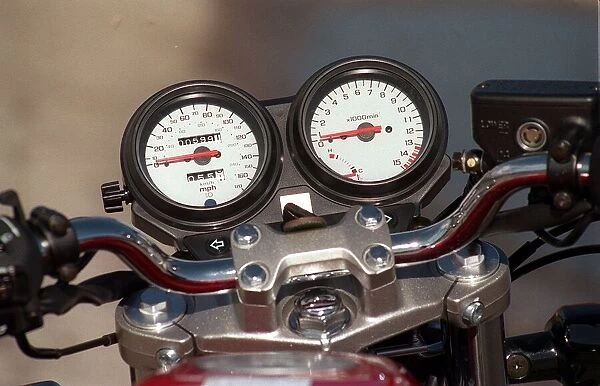 The Honda Hornet 600CC Motorbike April 1998 White dials