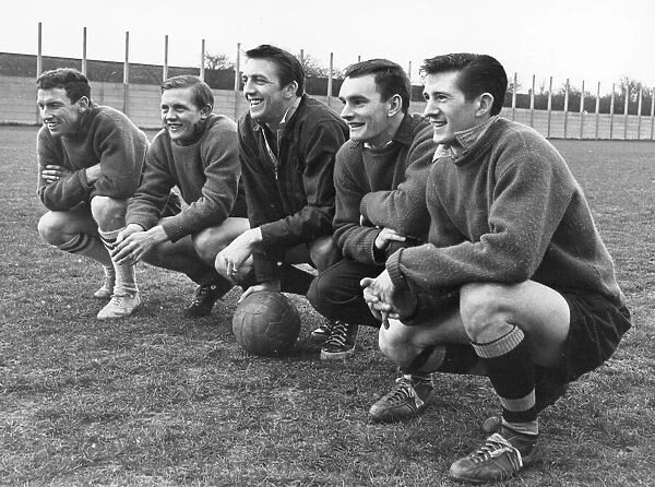 Hull City Forwards, Left to Right: Henderson, Wagstaff, Chilton, Houghton and Butler
