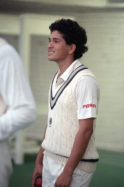 Indian cricketer Sachin Tendulkar in England for his first test series