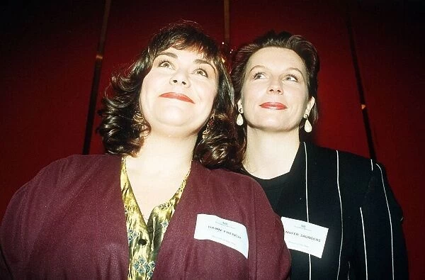 Jennifer Saunders and Dawn French comediennes