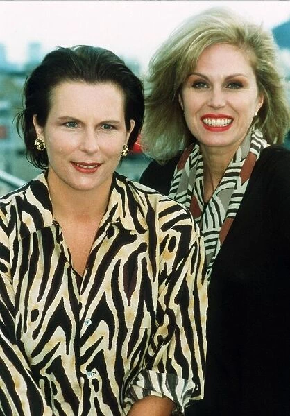 Jennifer Saunders and Joanna Lumley star of television programme Absolutely Fabulous