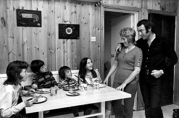 Jimmy Greaves with Wife and Children. 23rd May 1971