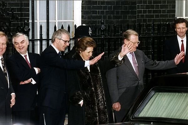 John Major British Prime Minister with wife Norma Major former Chancellor of