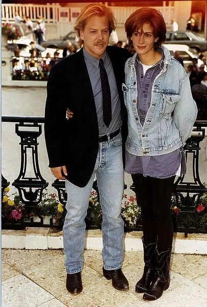 Julia Roberts Actress and former boyfriend Keifer Sutherland in Deaville