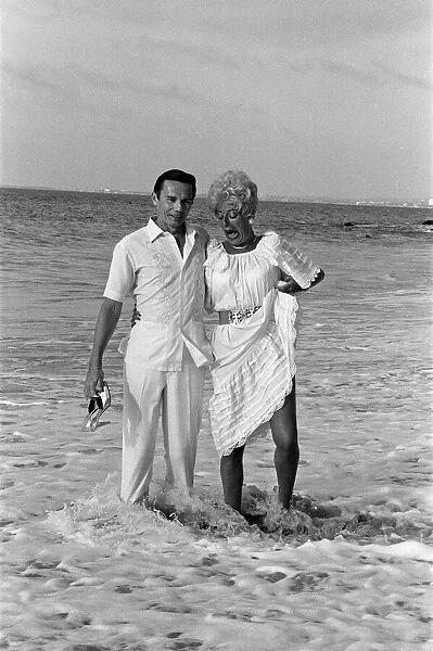 Julie Goodyear on holiday in Puerto Vallarta, Mexico with husband Richard Skrob