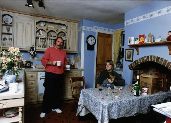 Kiven LLoyd Actor At home with his wife and son