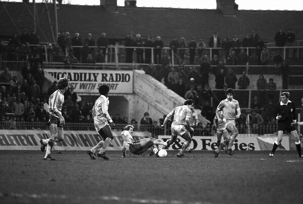 Manchester City 6 v. Norwich City 0. F. A Cup. January 1981 MF01-15-099