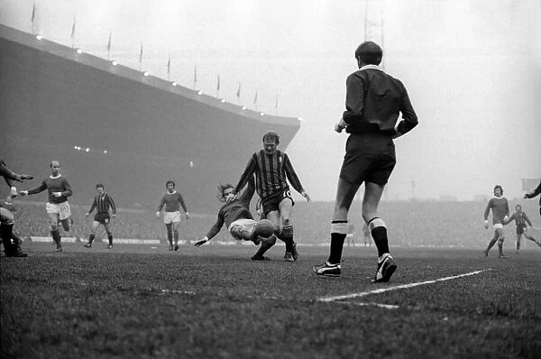 Manchester United v. Middlesbrough. F. A. Cup 3rd round. January 1971 71-00067-027