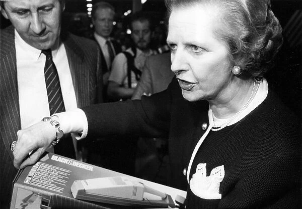 Margaret Thatcher visits the Black and Decker Factory in Spennymore