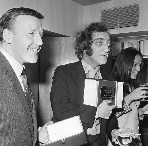 Marty Feldman (centre) seen here with DJ Jimmy Young (left
