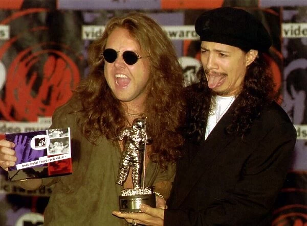 Metallica Heavy Metal rock group September 1996 Kirk Hammett and Lars Ulrich