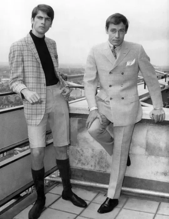 Framed Print : Sweden Fashion 1960s Print: Mens Suits and Casual Wear Collection