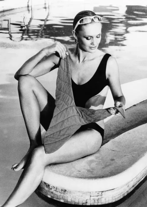 Framed Print : Fashion Print: Versatile Swimsuit Framed Print : Fashion Print: Versatile Swimsuit