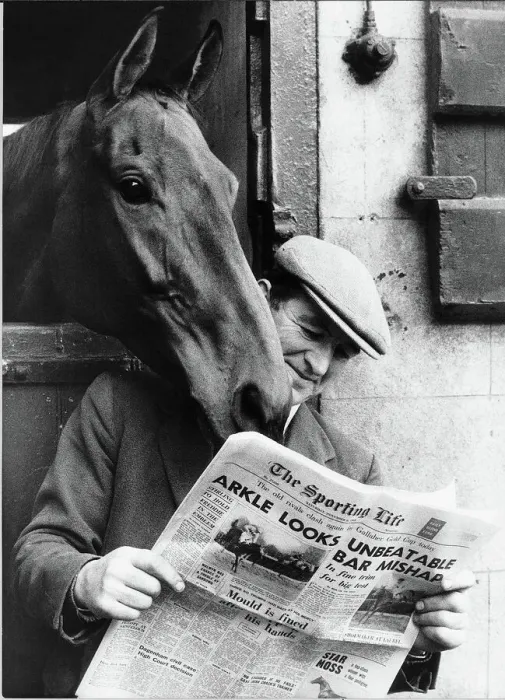 Framed Print : Arkle at the Dreaper Stable Print, 17th November 1975 Framed Print : Arkle at the Dreaper Stable Print, 17th November 1975