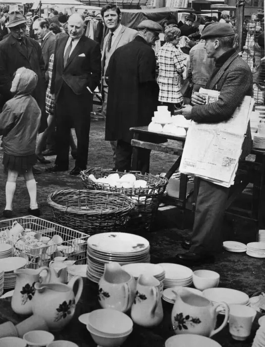 Framed Print : St Martins Market, Liverpool Print 1966 Framed Print : St Martins Market, Liverpool Print 1966