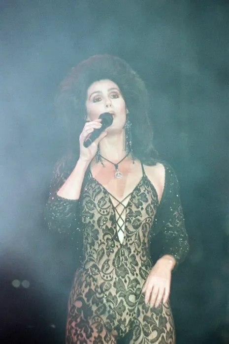 Framed Print : Cher Performing Live Print, October 1990 Framed Print : Cher Performing Live Print, October 1990
