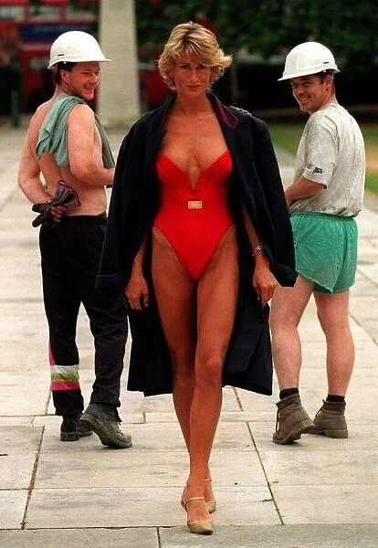 Model Paula Hamilton wearing a £790 swimsuit