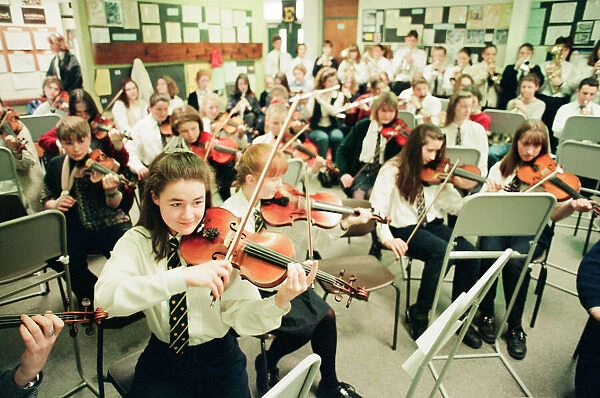 Music Students at Egglescliffe School, Eaglescliffe, Stockton-on-Tees, 13th May 1994