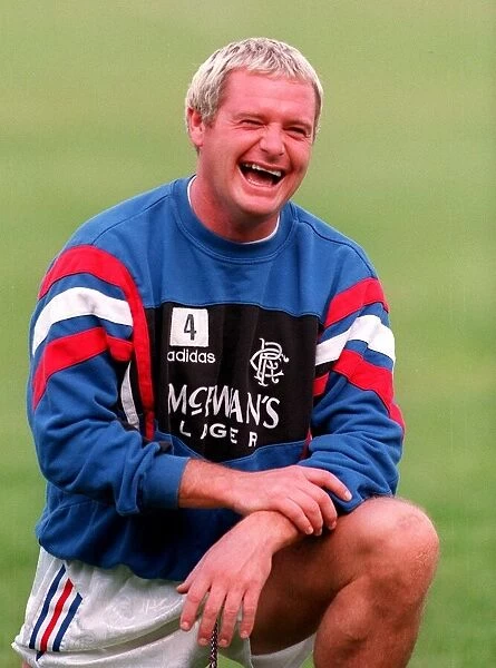 Paul Gascoigne training at Rangers. 20th August 1996