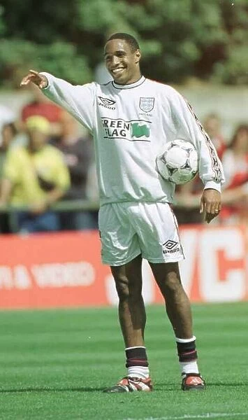 Paul Ince at England training training session June 1998 as he prepares for