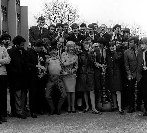 Pop Stars posed for pictures before appearing at the Mod Ball at Wembley