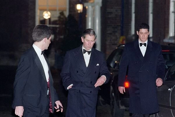 Prince CharlesLeaving Spencer House November 1998 at midnight at the back walking