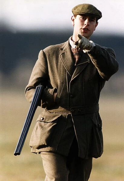 Prince Edward on a shooting range