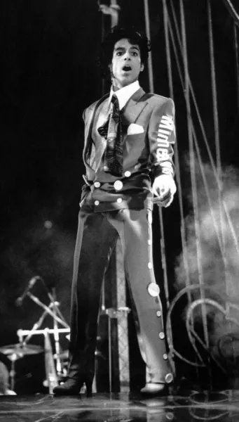 Prince performing at the NEC during his Lovesexy tour. 6th August 1988