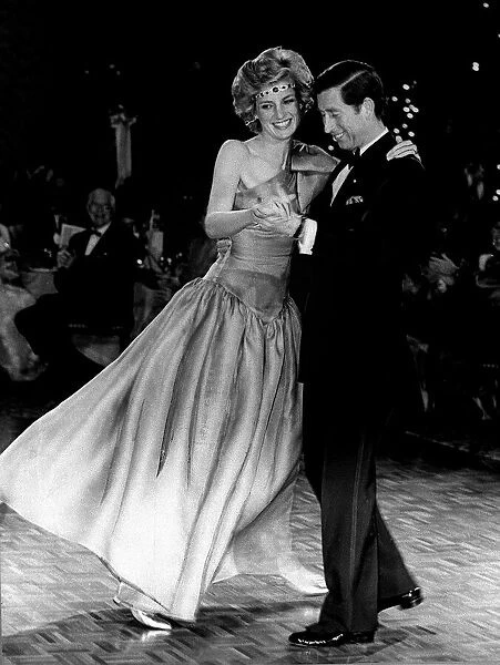 Princess Diana and Prince Charles dancing together in Melbourne Australia in 1985
