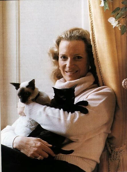 Princess Michael of Kent and her pet cats