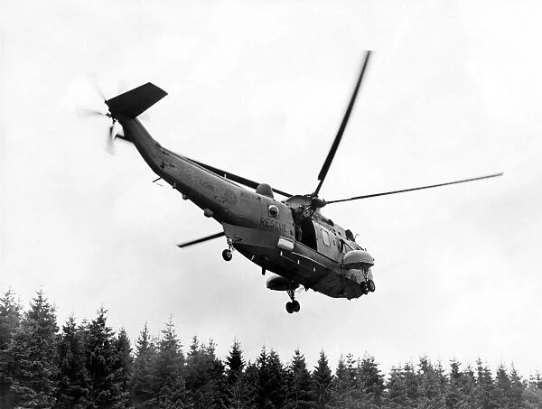 A RAF search and rescue Westland Sea King helicopter. 15  /  08  /  1986
