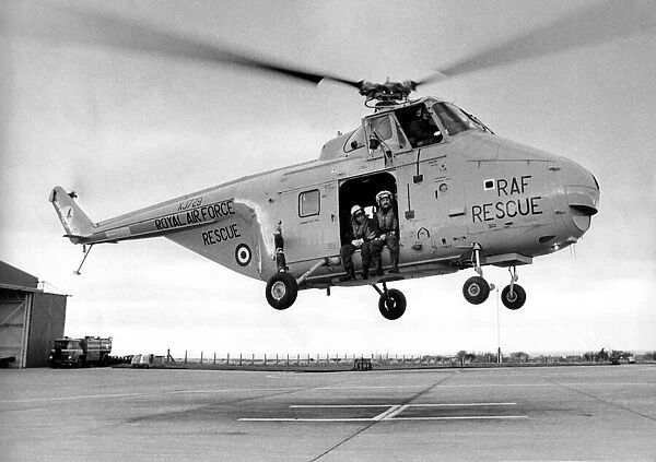 A RAF Westland Whirlwind search and rescue helicopter, based at RAF Boulmer