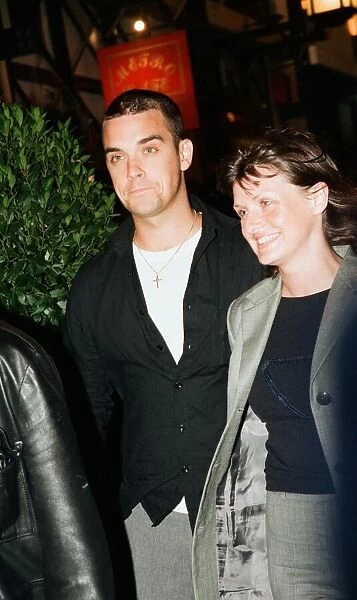 Robbie Williams & sister Sally Symonds pictured together at Heaven nightclub in London