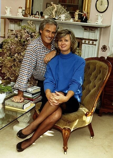 Robert Kilroy Silk TV Presenter in living room with his Wife