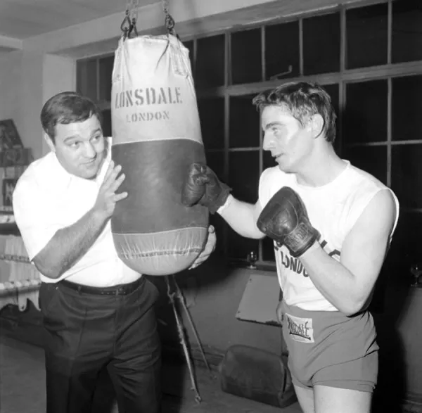 Rocky Marciano with Pat Dwyer November 1965 For sale as Framed