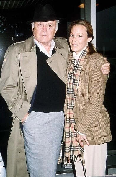Rod Steiger actor and wife Paula arrive from Los Angeles at Heathrow Airport (LAP