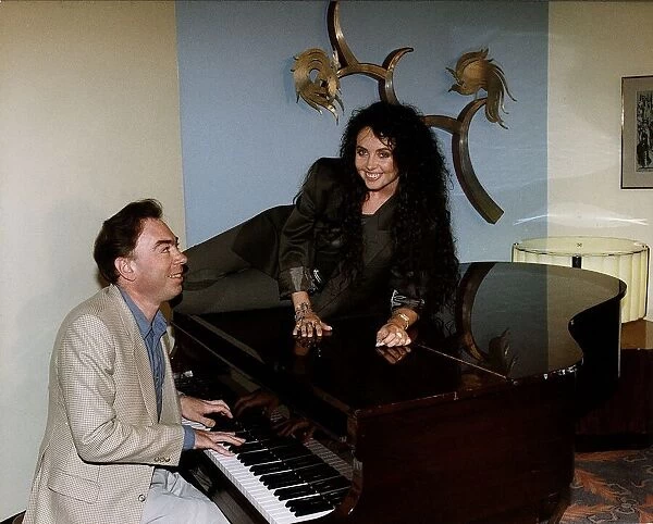 Sarah Brightman and Andrew Lloyd Webber at the piano dbase