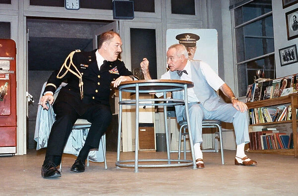 Scene fom the play Veterans Day at the Theatre Royal, Haymarket starring Michael Gambon