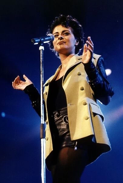 Singer Lisa Stansfield performing on stage at FR Le Zenith