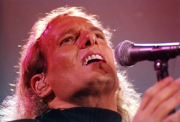 Singer Michael Bolton performing in concert at the Newcastle Arena. 11  /  03  /  96