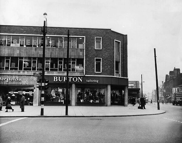 St Helens, Merseyside, at the junction of Church Street and Bridge Street