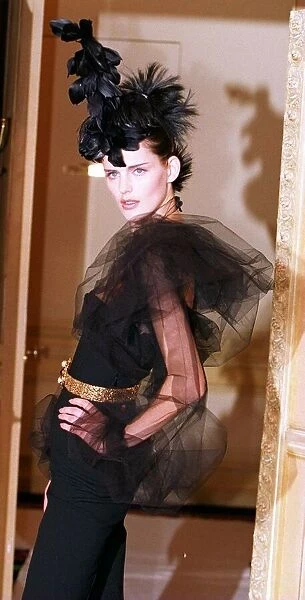 STELLA TENNANT MODELS CHANEL AT PARIS COUTURE available as Framed Prints,  Photos, Wall Art and Photo Gifts