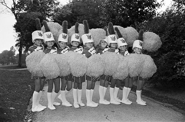 Stepping out in style are these young pom pom girls from Outlane Drum Majorettes