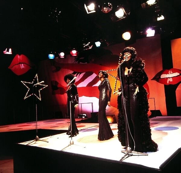 The Supremes - Pop Group seen here in rehearsals at the Coventry studios of Top of